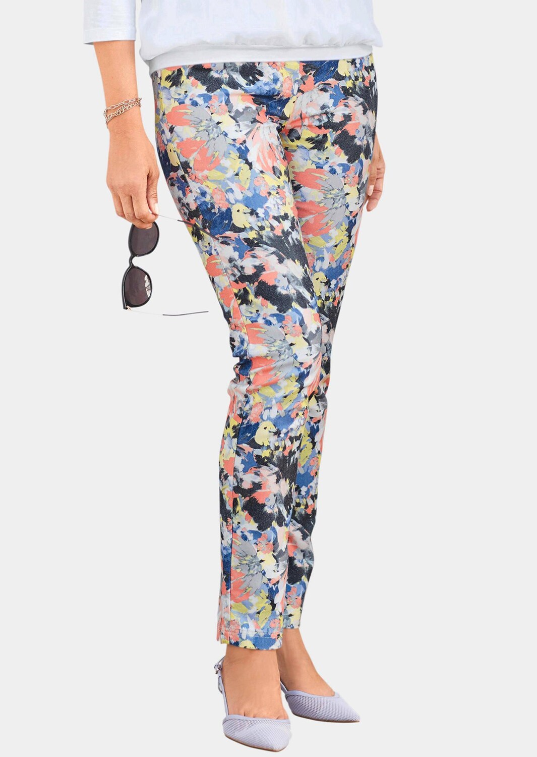 

Тканевые брюки GOLDNER Stretch, цвет bunt/gemustert
