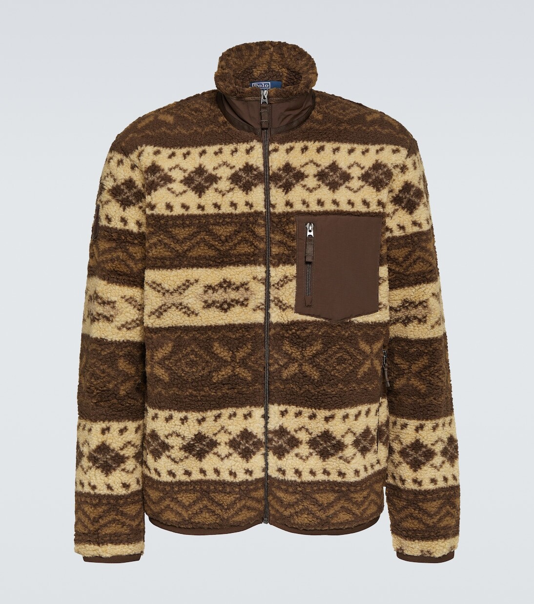 

Жаккардовая флисовая куртка Polo Ralph Lauren, мультиколор