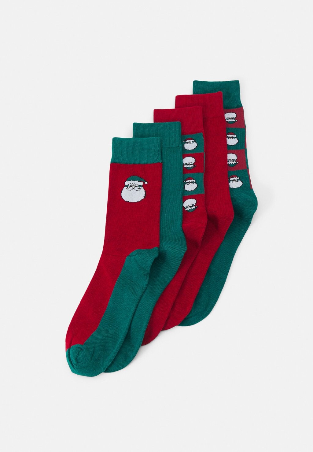 

Носки JACSQUARE SANTA SOCKS 5 PACK Jack & Jones, темно-красный