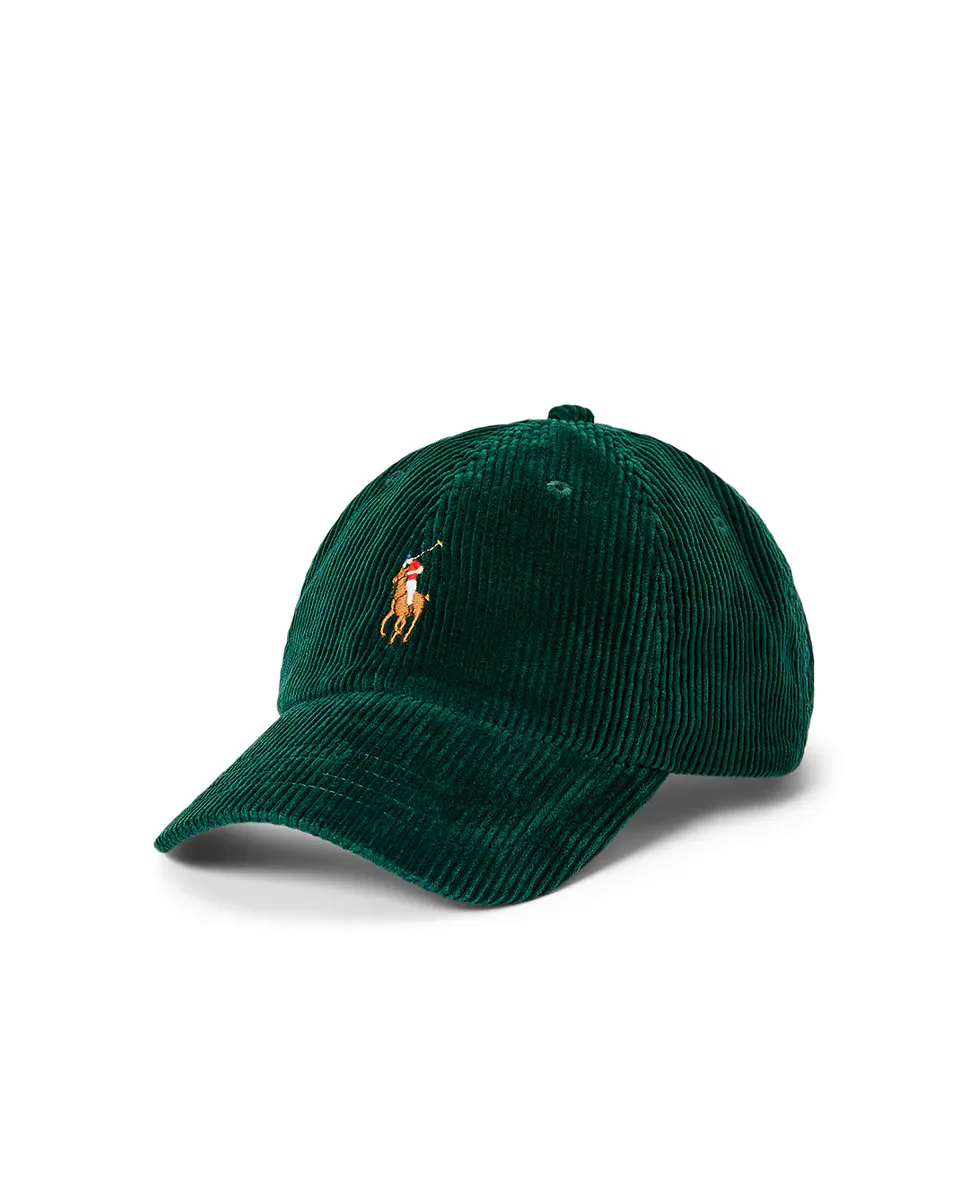 

Мужская вельветовая бейсболка с козырьком Ralph Lauren, зеленый