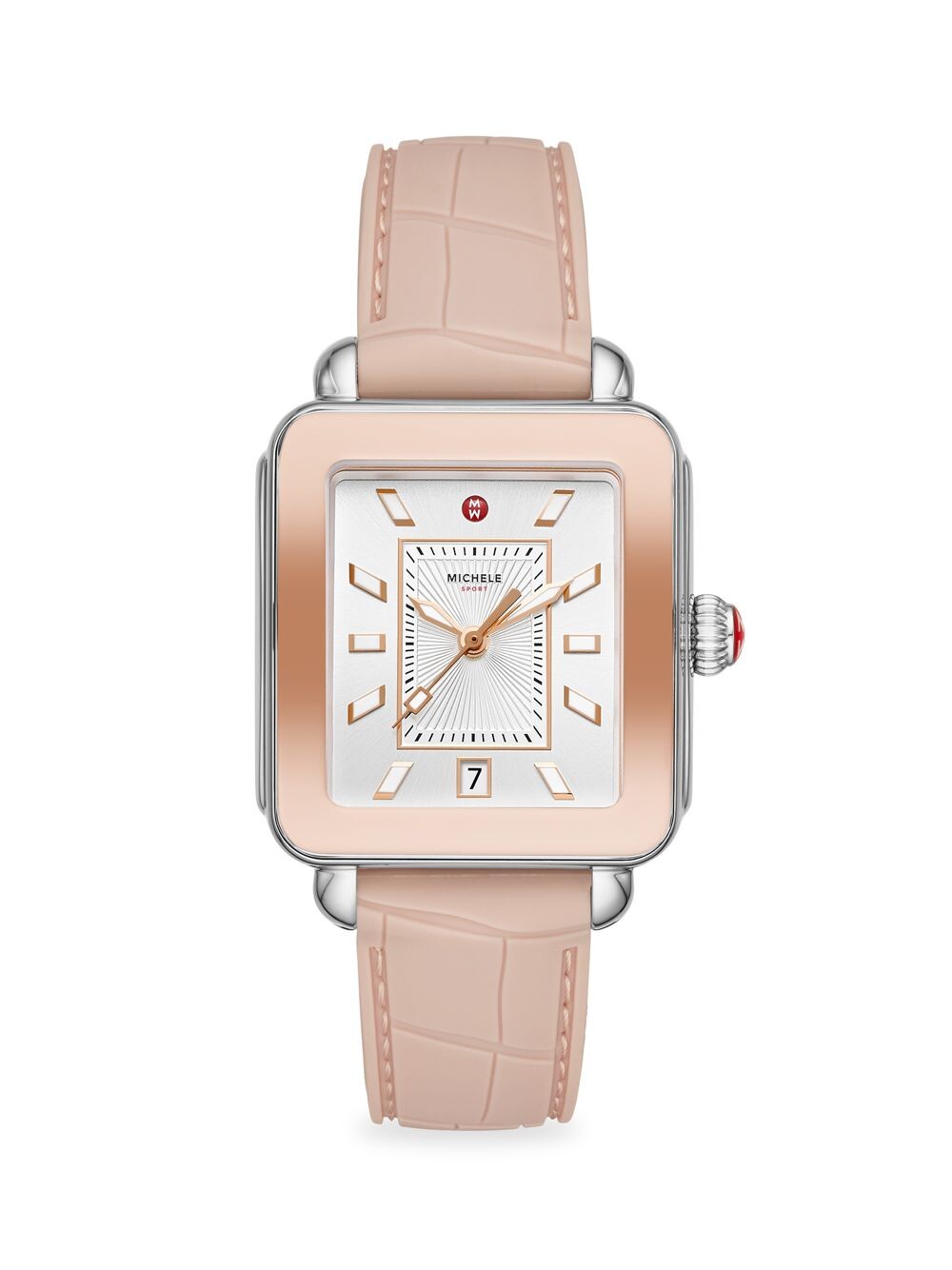 

Двухцветные часы Deco Sport из розового золота Michele, розовый