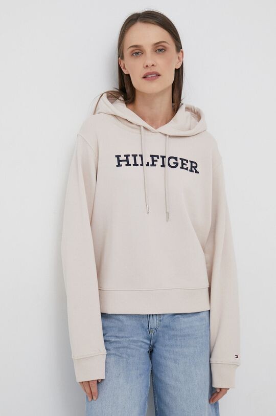 

Хлопковая толстовка Tommy Hilfiger, бежевый