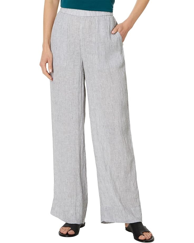 

Брюки Eileen Fisher Full Length Wide Leg Pant, черный