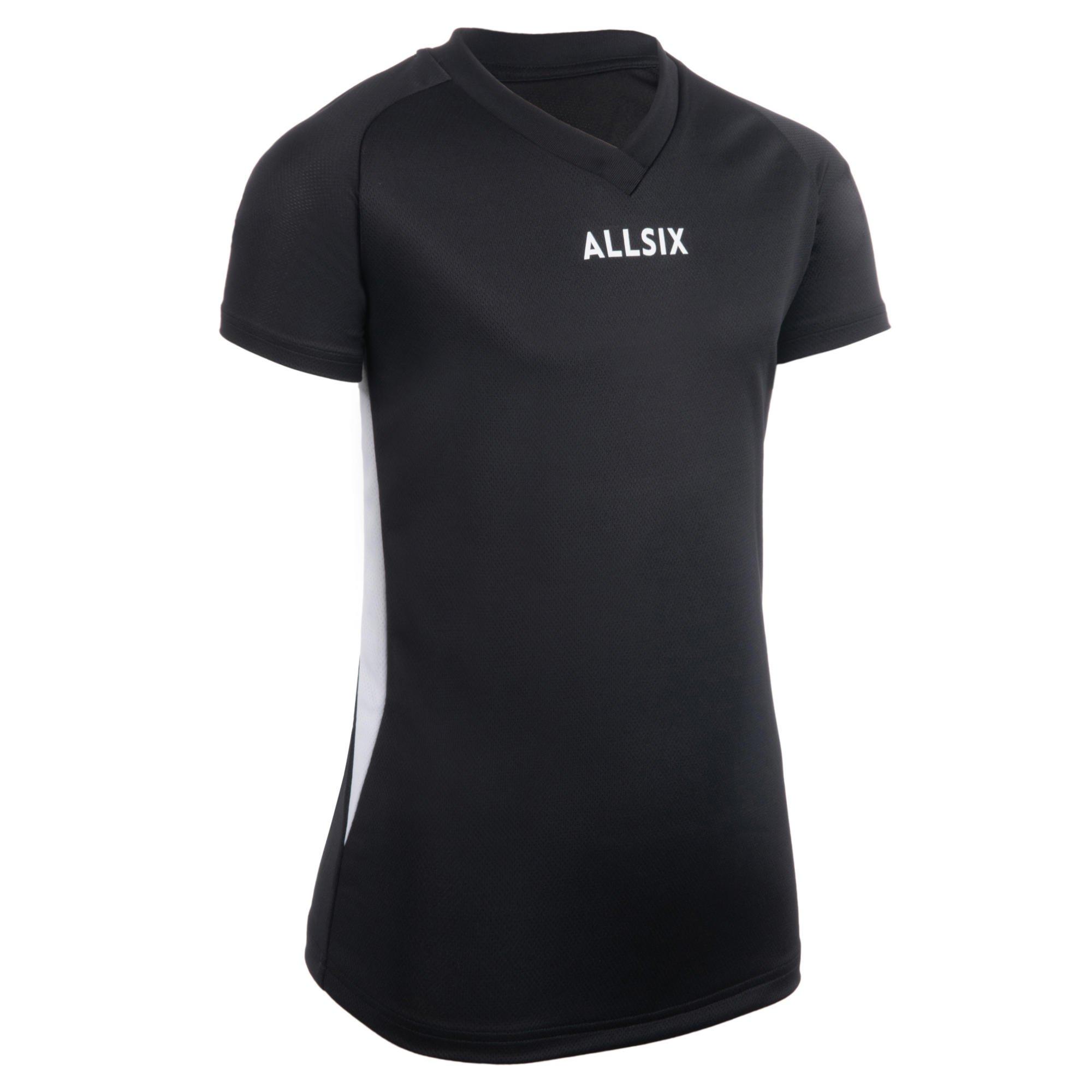 Волейбольная майка Decathlon V100 Allsix, черный волейбольные шорты женские v100 черные allsix черный
