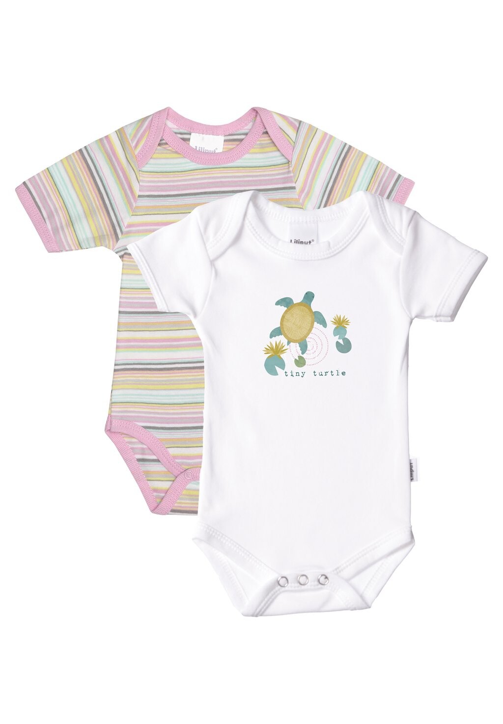 

Боди 2 PACK Liliput, цвет rosa geringelt/weiß mit frontdruck