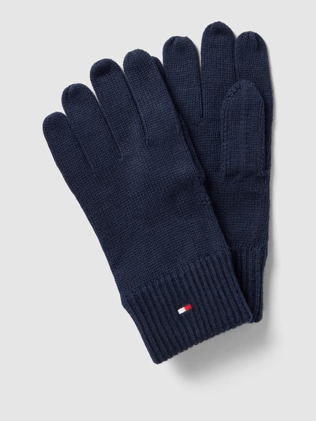 

Перчатки с детализацией лейбла модели ESSENTIAL FLAG Tommy Hilfiger, темно-синий