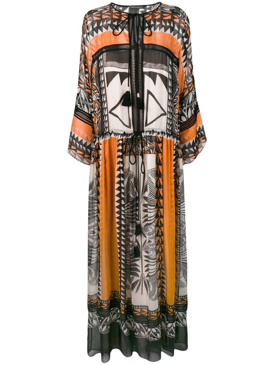 

Alberta Ferretti платье макси в стиле бохо, черный
