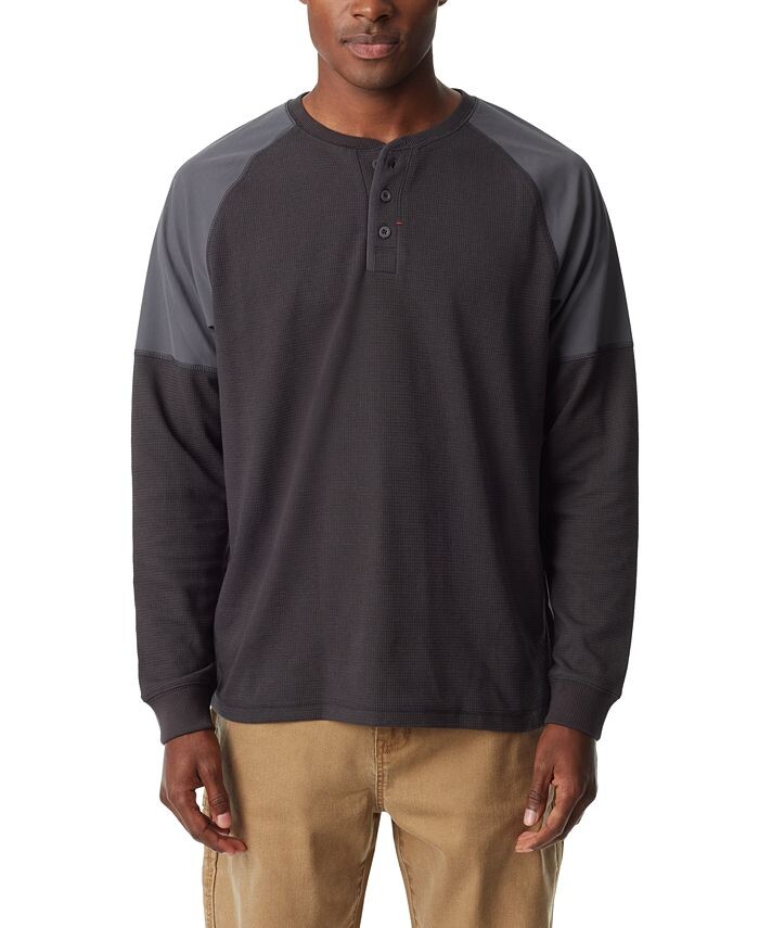 

Мужская термобелье Henley с рукавами реглан BASS OUTDOOR, серый
