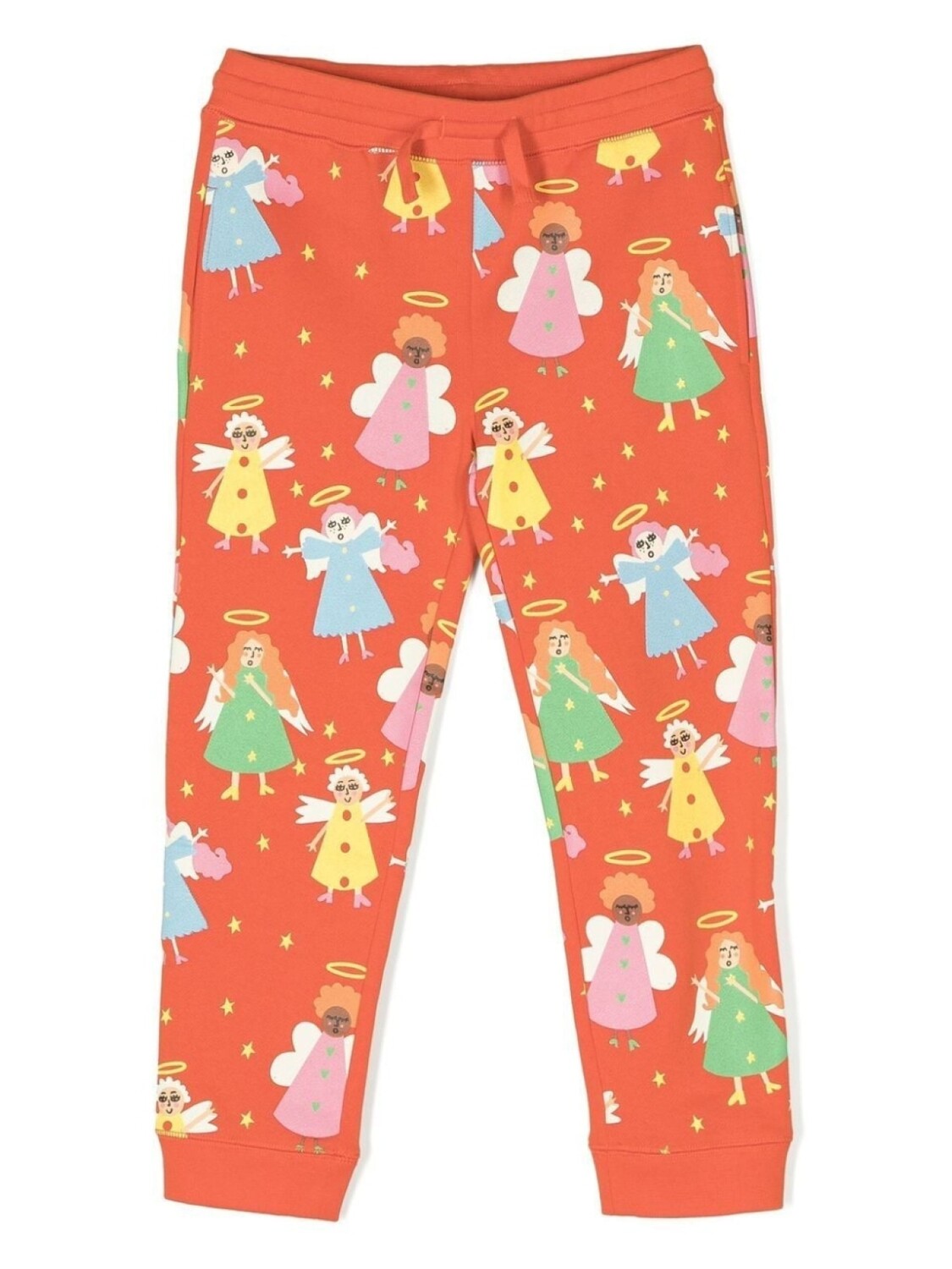 

Stella McCartney Kids спортивные брюки с принтом, красный