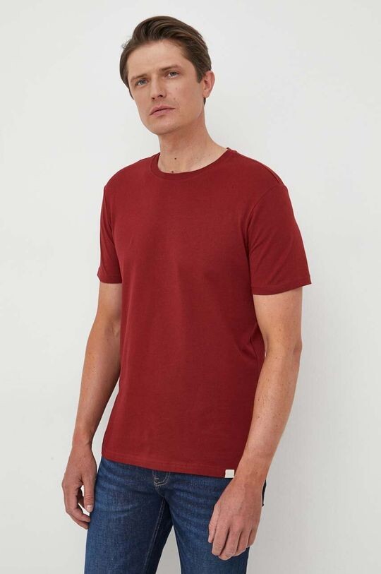 

Хлопковая футболка United Colors of Benetton, гранат