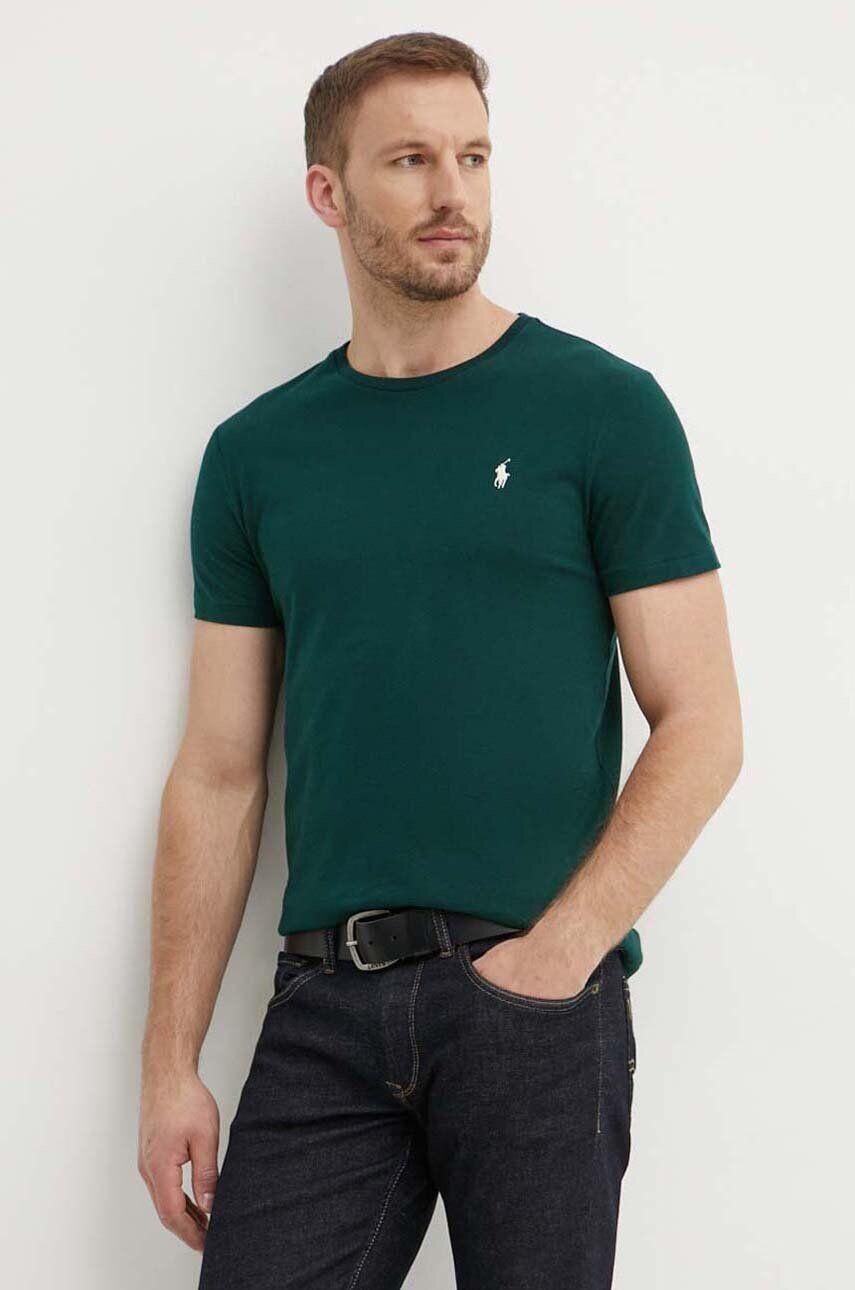 

Хлопковая футболка Polo Ralph Lauren, зеленый