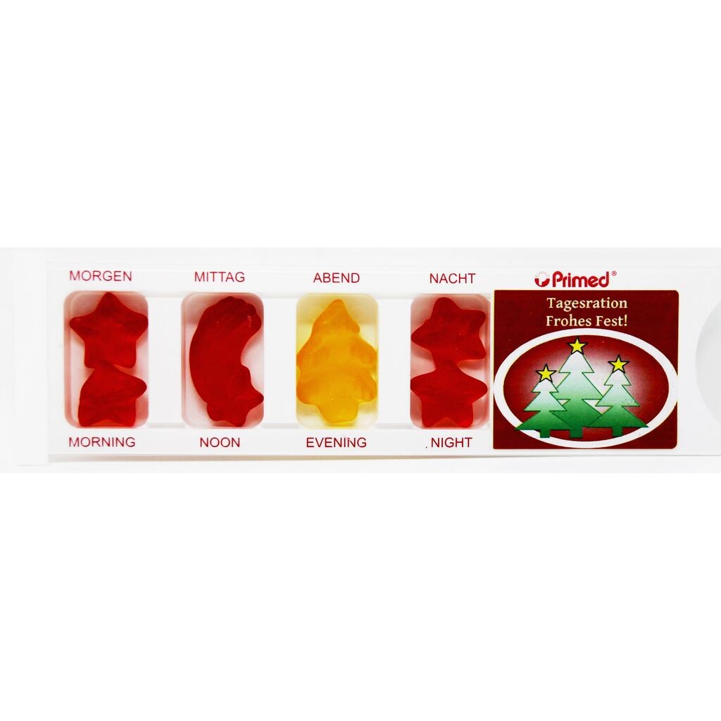 

Коробка для таблеток Happy Holidays с фруктовой жевательной резинкой шутка, 25г Mega Einkaufsparadies