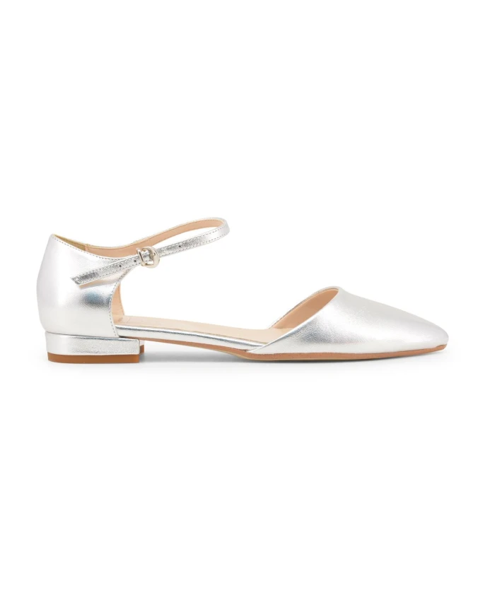 

Балетки с ремешками на щиколотке Made In Italia, серый