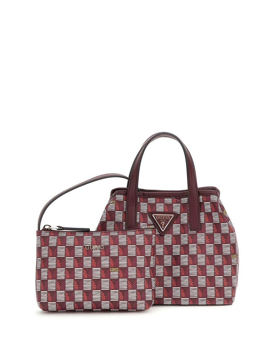 

Сумка GUESS Handbag, цвет mottled grey/Bordeaux