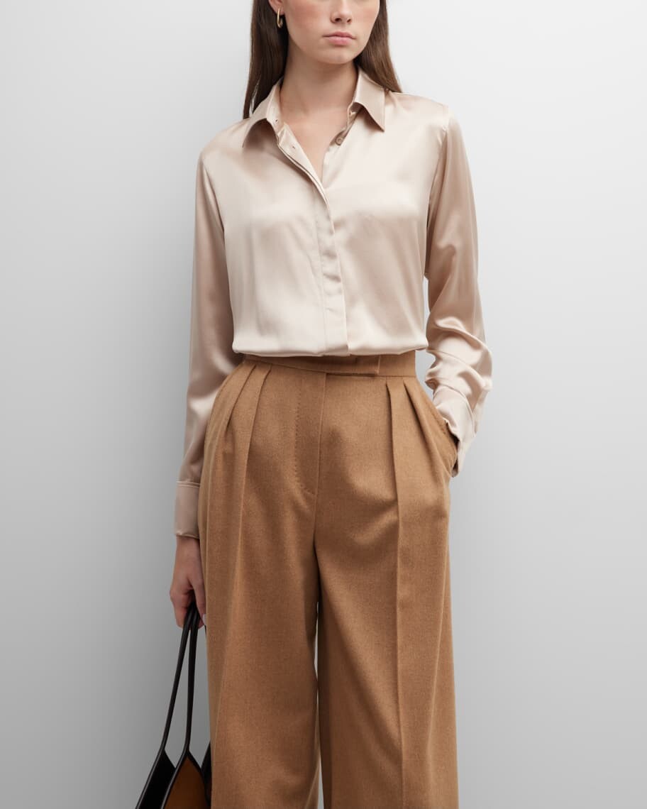 

Шелковая рубашка с пуговицами Aiello Max Mara