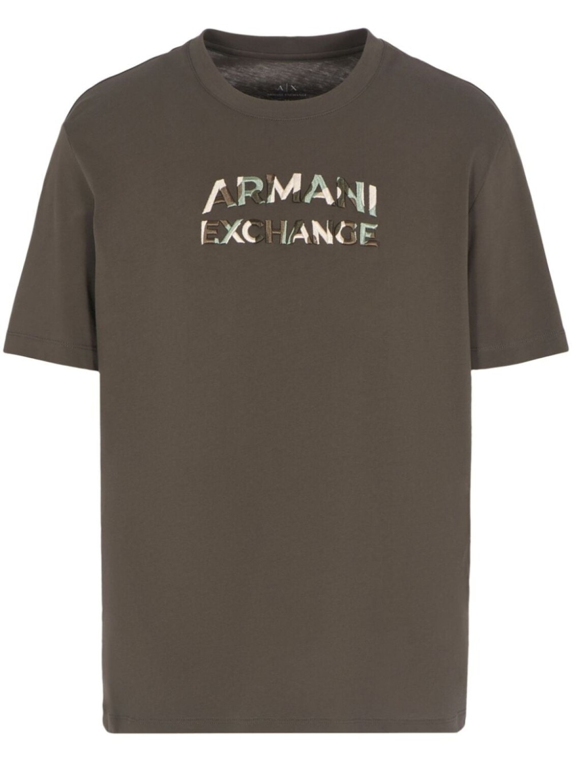 

Armani Exchange футболка с вышитым логотипом, зеленый