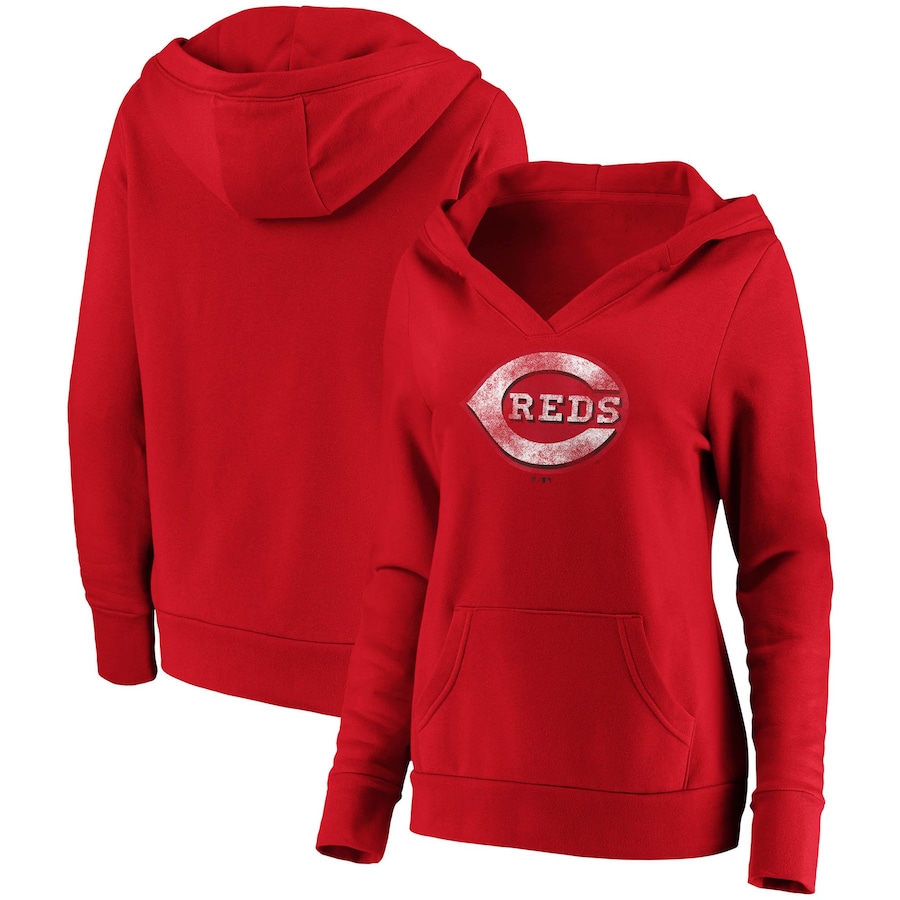 

Пуловер с капюшоном Fanatics Branded Cincinnati Reds, красный