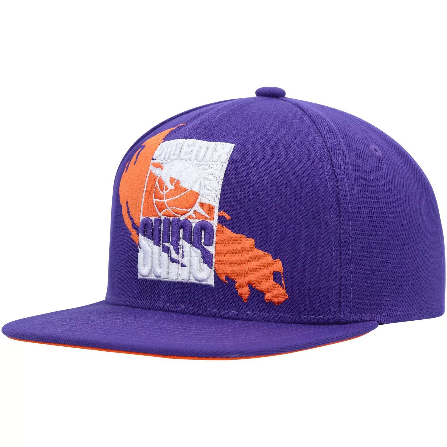 Мужская фиолетовая шляпа Snapback Mitchell & Ness Phoenix Suns Paint By Numbers