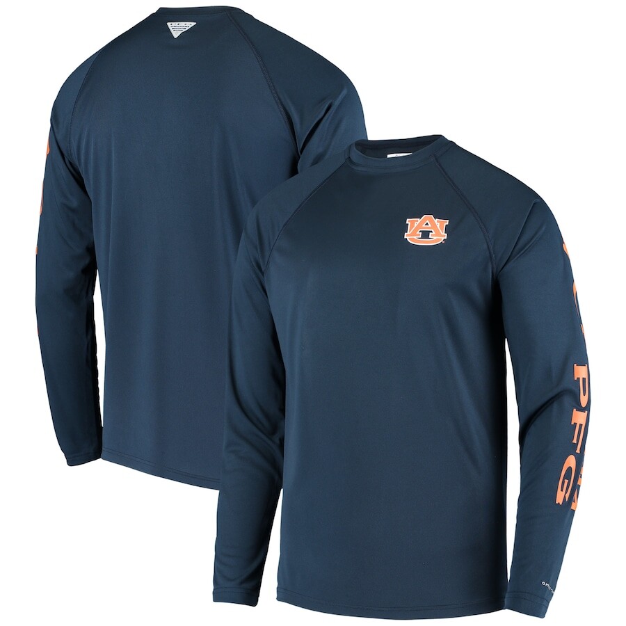 

Футболка с длинным рукавом Columbia Auburn Tigers, нави