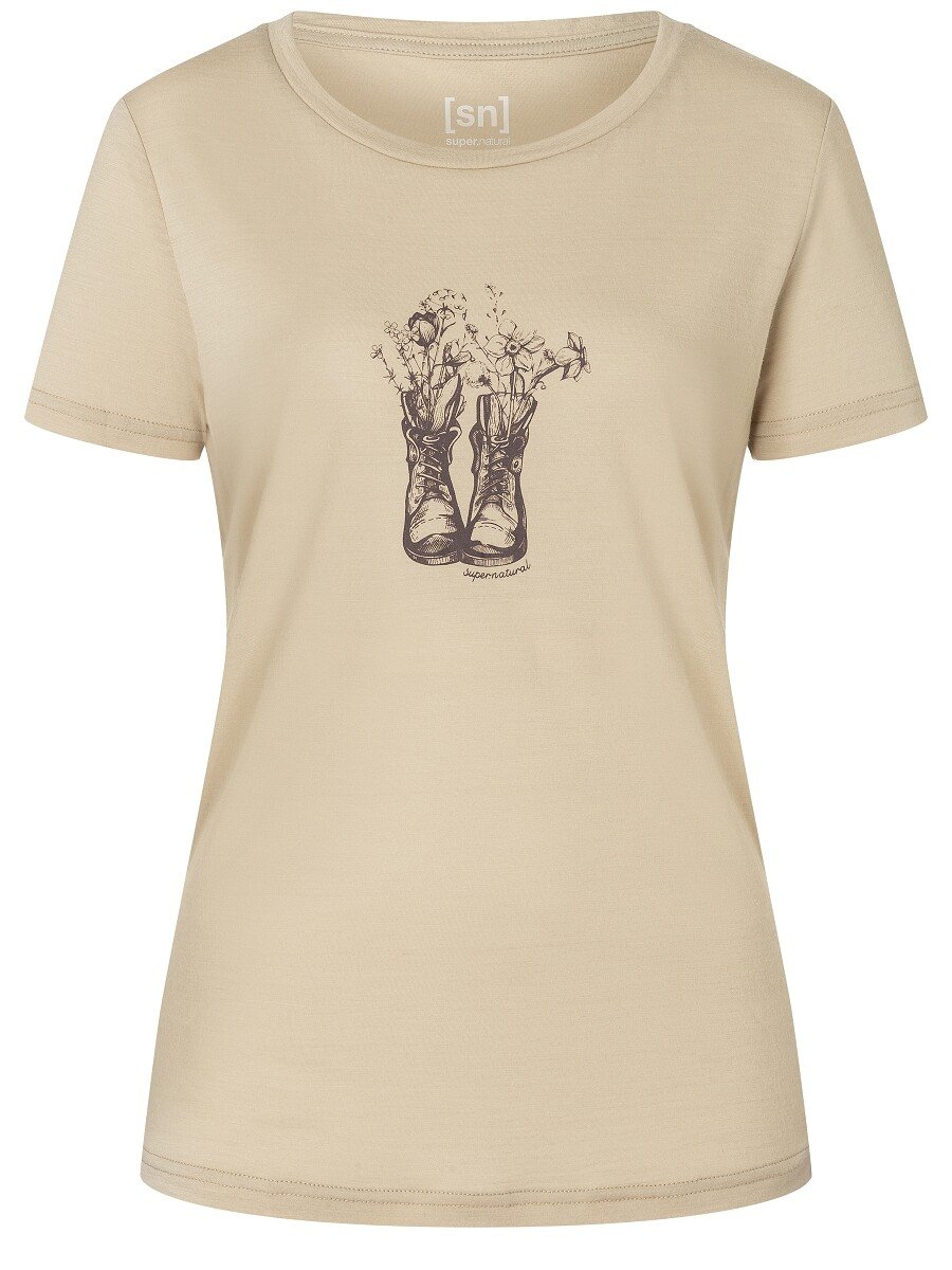 

Футболка super.natural Merino, бежевый