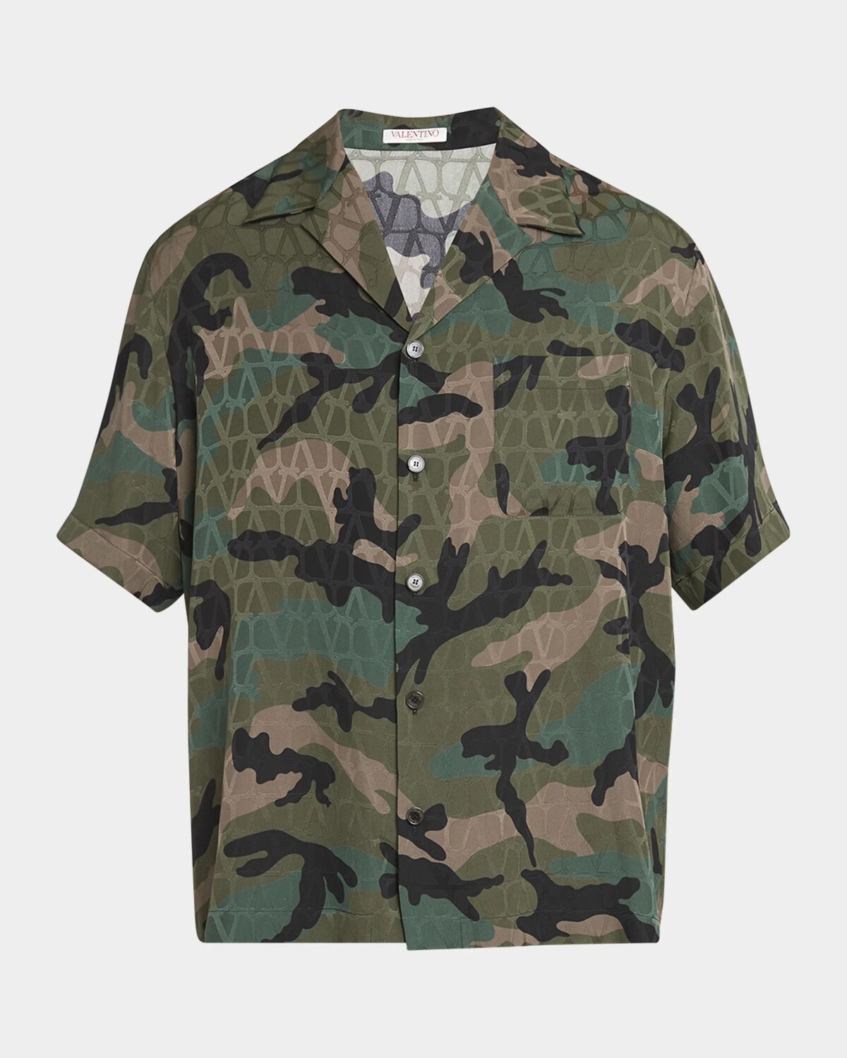 

Мужская камуфляжная рубашка Icongraphe Camp Valentino Garavani, цвет Camouflage