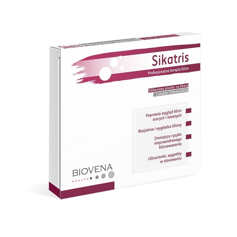 

Силиконовый пластырь от шрама Sikatris Sillikonowy Plaster Na Blizny 10 cm X 10 cm, 1 шт