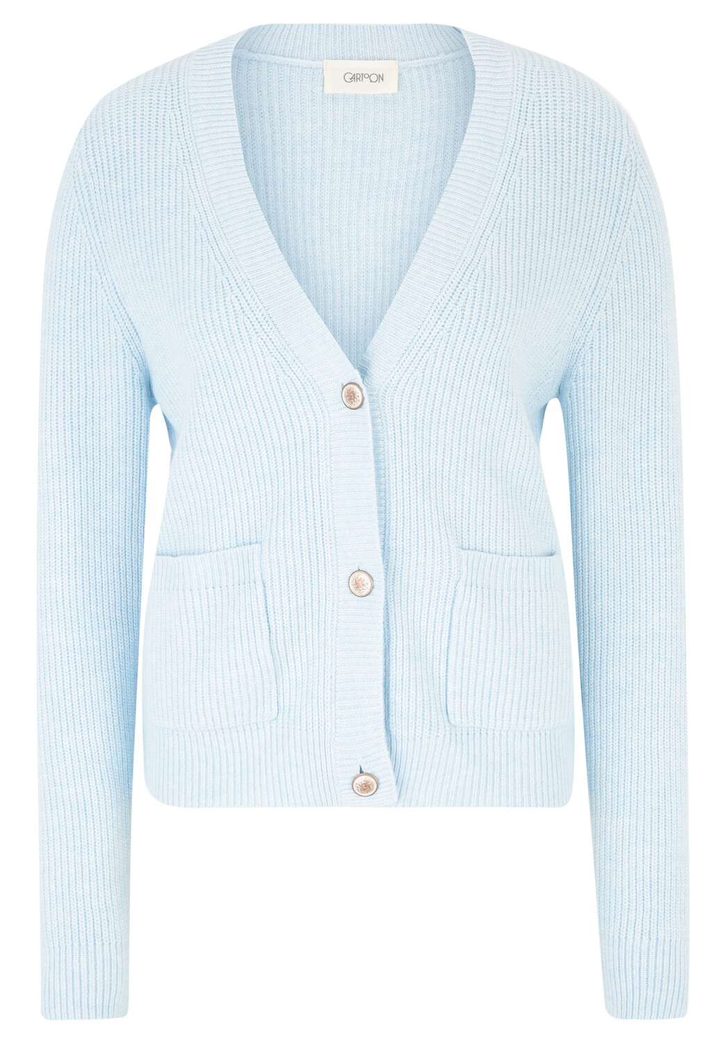 

Кардиган CARTOON Strick mit V Ausschnitt, цвет Light Blue Melange