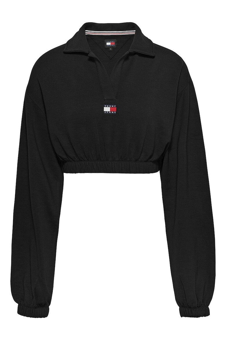

Укороченная толстовка с воротником Tommy Jeans, черный