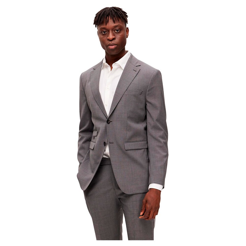 

Блейзер Selected Myloelton Slim Fit, серый