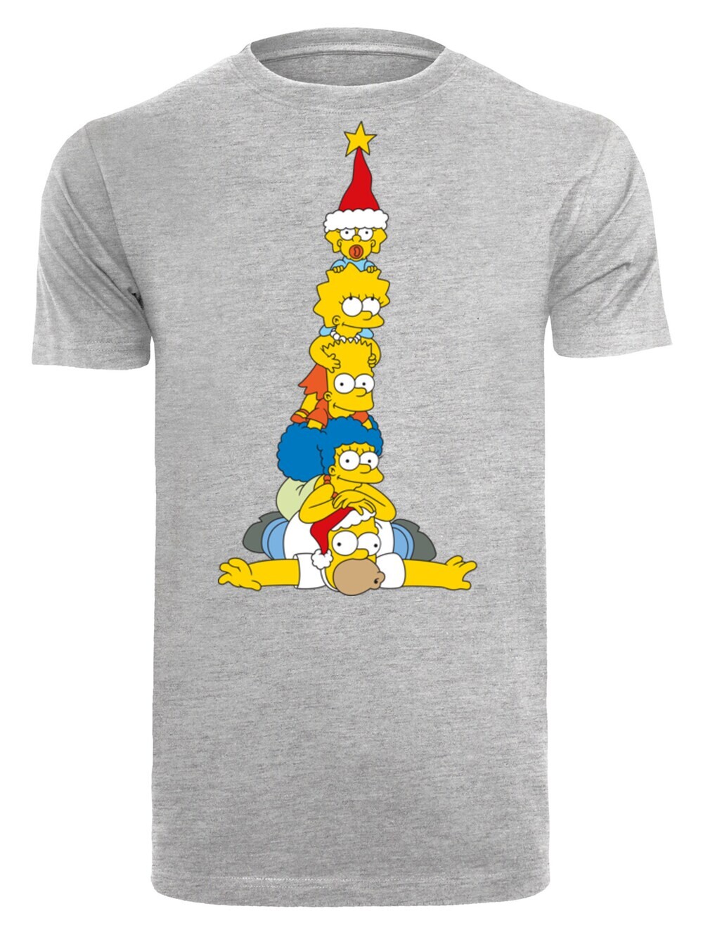 

Футболка F4Nt4Stic The Simpsons Family Christmas Tree, пестрый серый