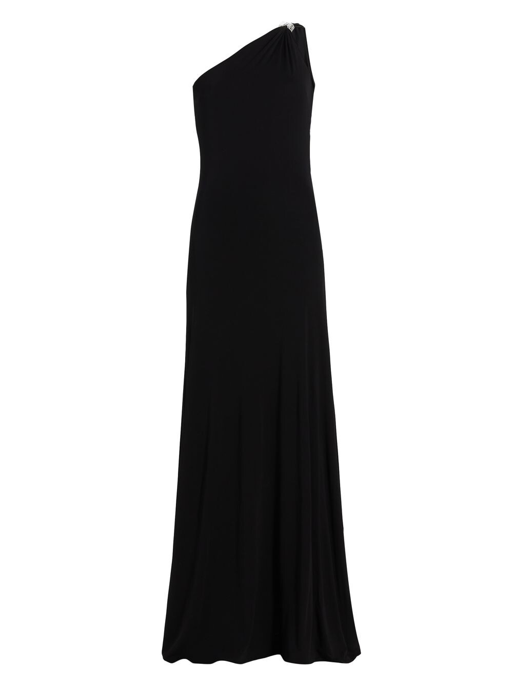 

Платье Alison из джерси на одно плечо Halston, черный