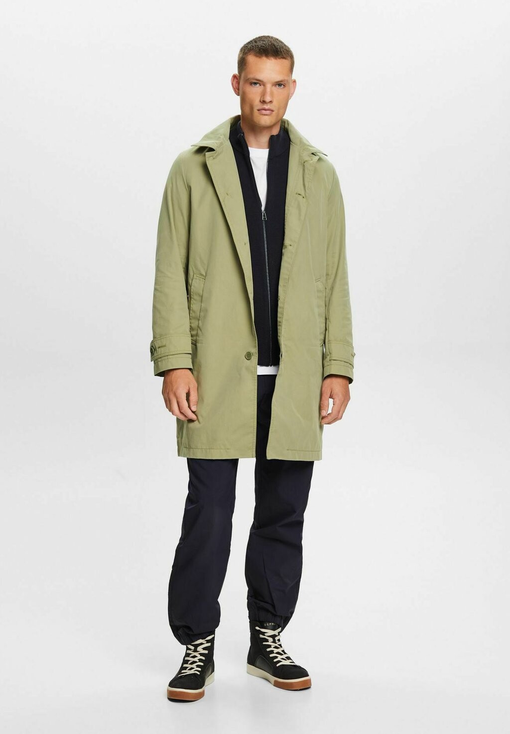 Полупальто Leichter Esprit, цвет olive полупальто summer coat esprit цвет red