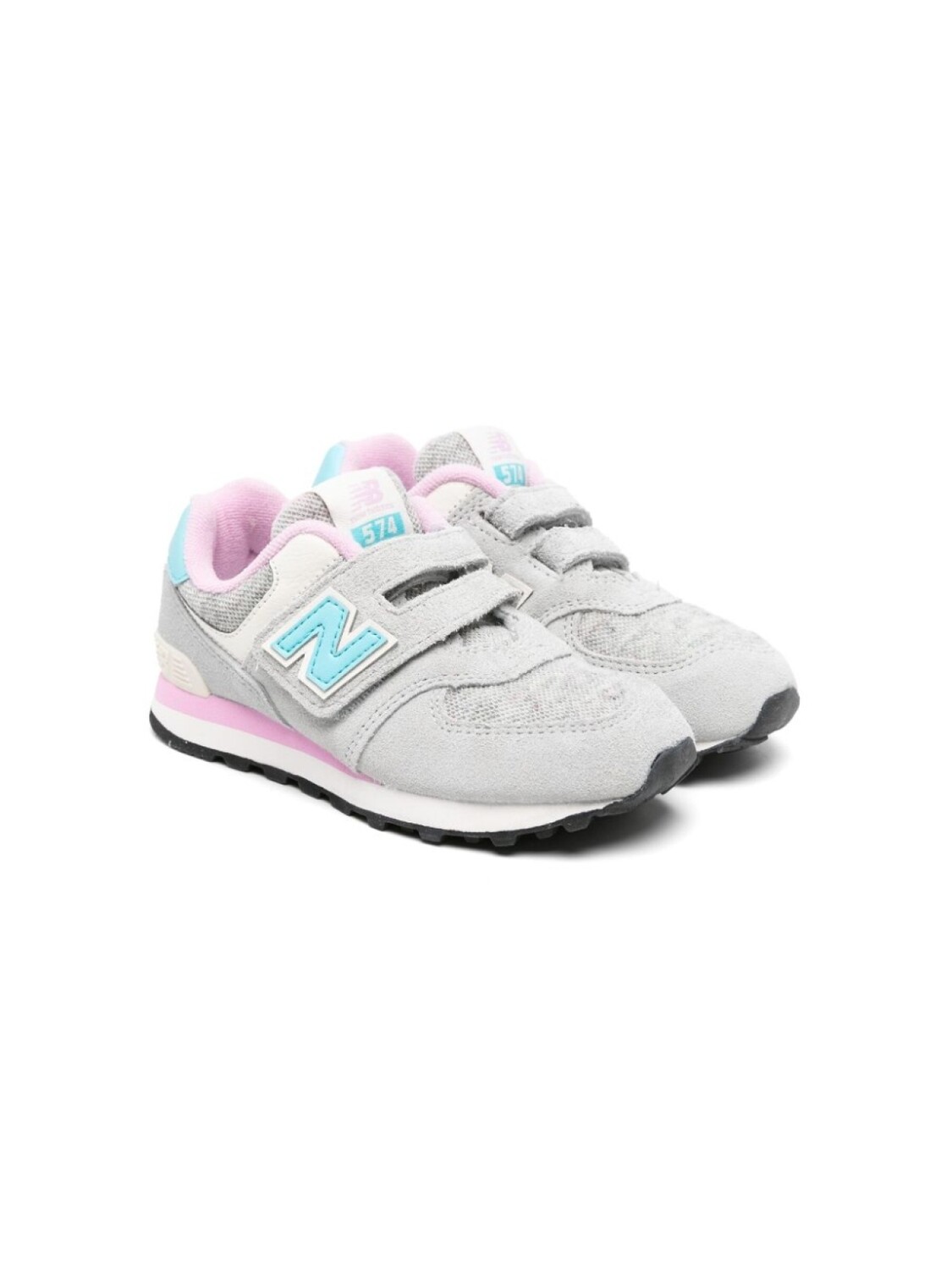 

New Balance Kids кроссовки 574 со вставками, серый