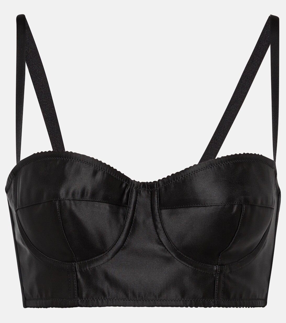 

Атласное бюстье из коллаборации с Kim DOLCE&GABBANA, черный