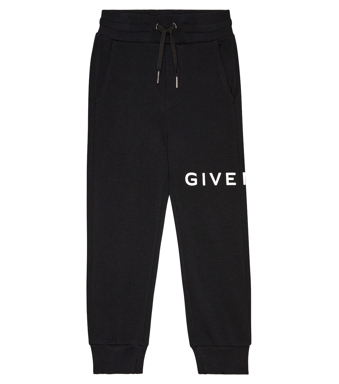 

Спортивные брюки из смесового хлопка с логотипом Givenchy Kids, черный