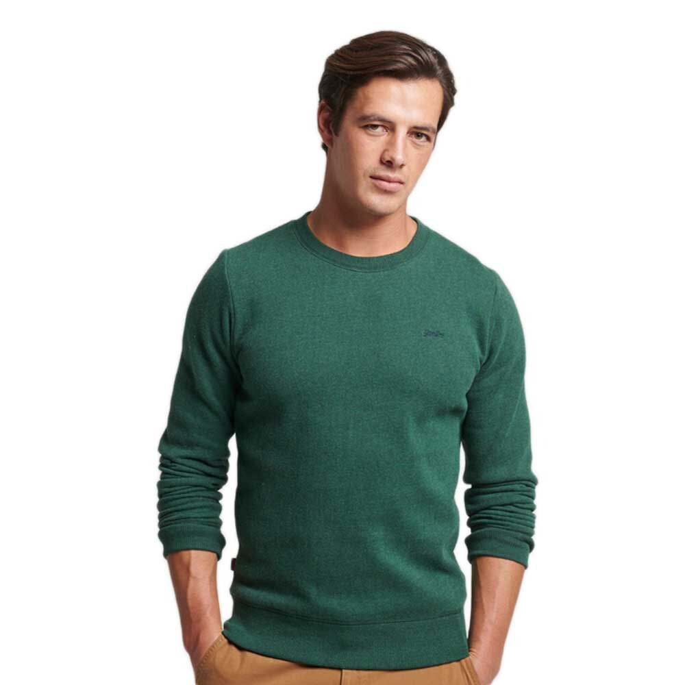 

Толстовка Superdry Vintage Logo Embroidered Crew, зеленый