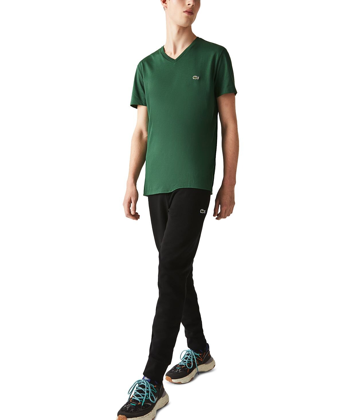 

Мужская футболка из хлопка пима с v-образным вырезом Lacoste