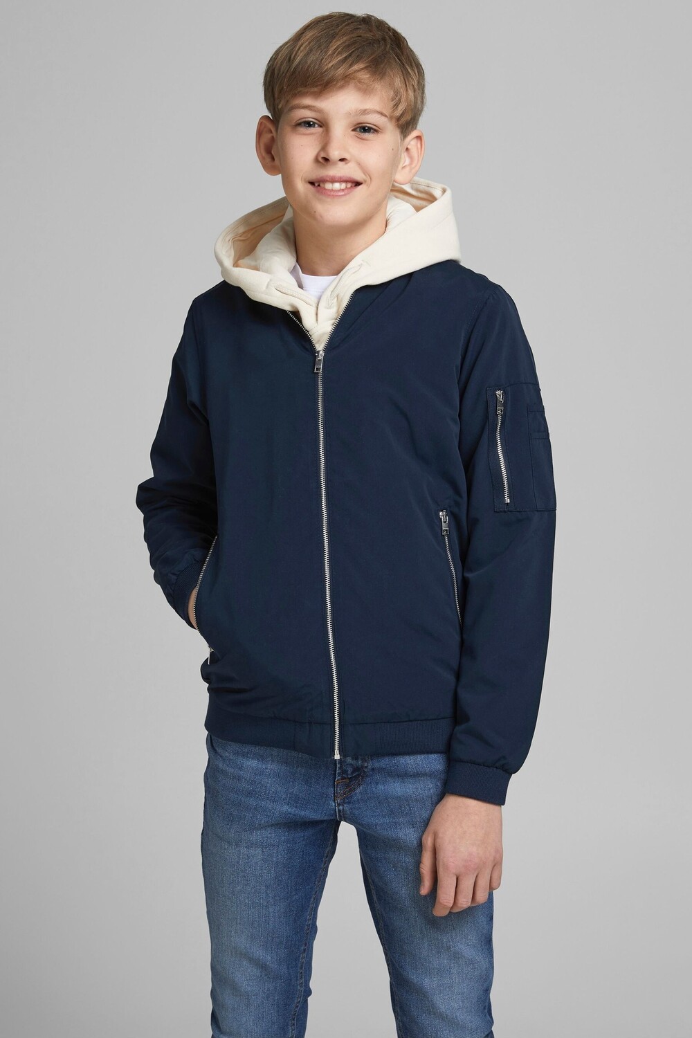 

Куртка-бомбер Jack & Jones Junior Jack & Jones, синий
