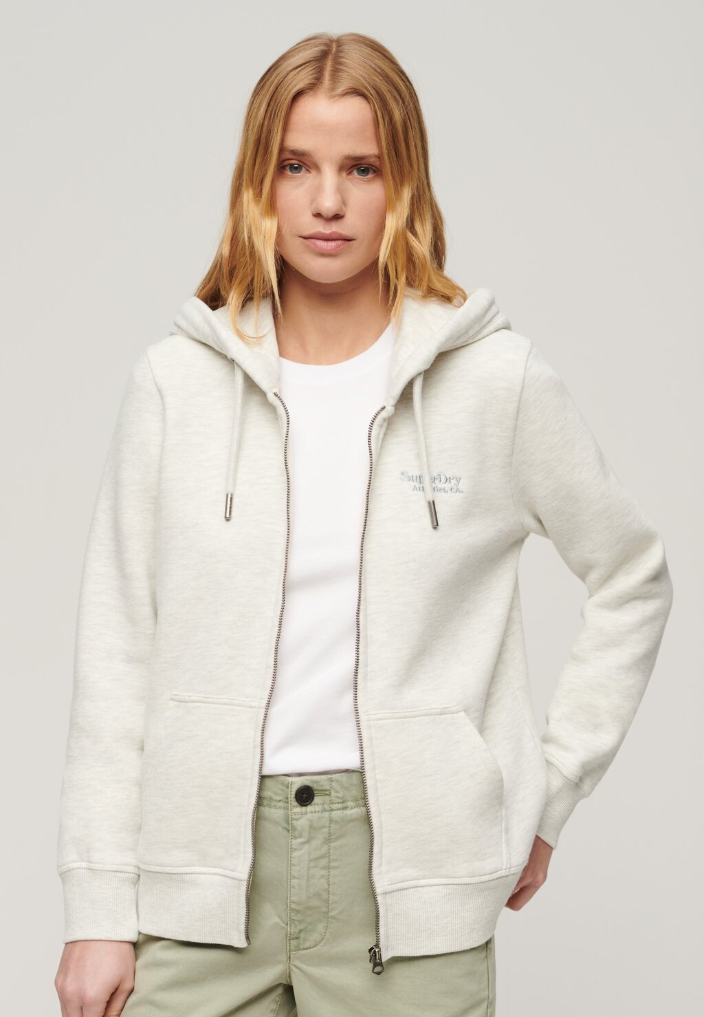 

Толстовка ESSENTIAL LOGO Superdry, цвет glacier grey marl