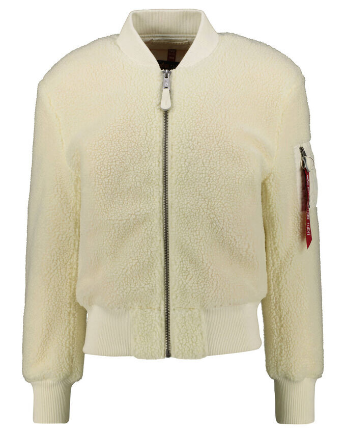 

Флисовая куртка ма-1 тедди Alpha Industries, белый