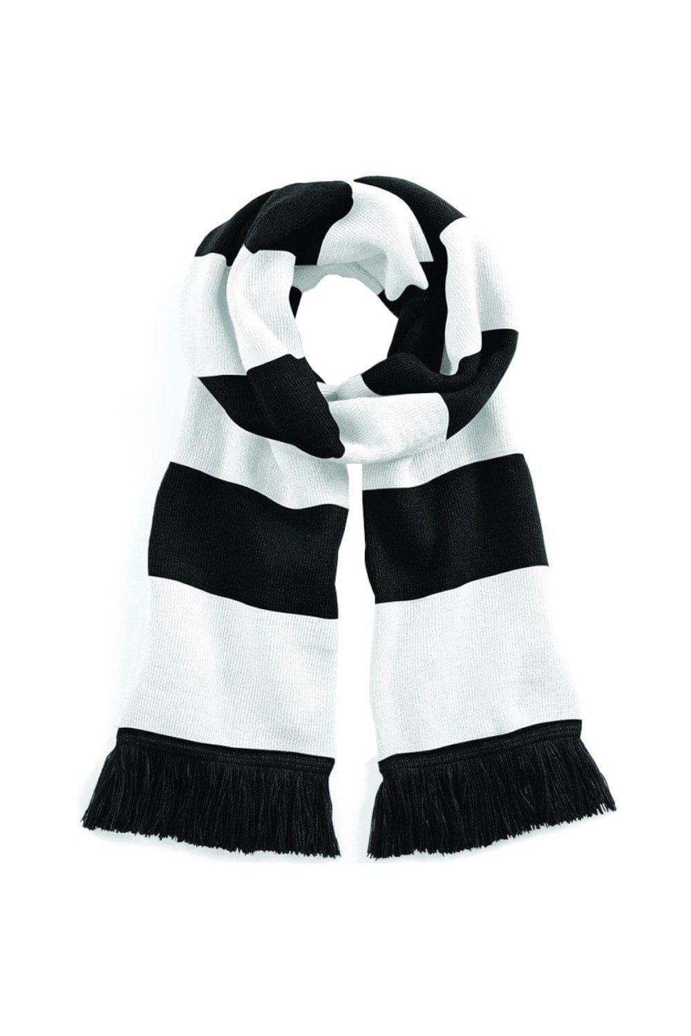 цена Университетский зимний шарф (двухслойный трикотаж) Beechfield, черный