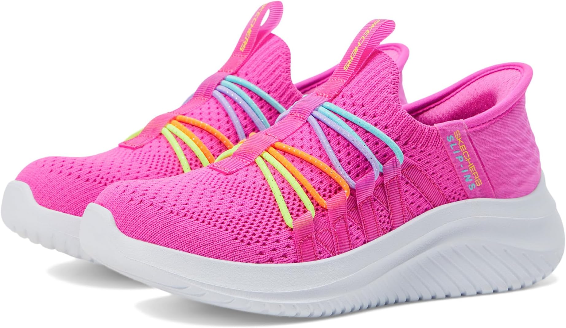 Кроссовки Slip-Ins-Ultra Flex 3.0 303824L SKECHERS KIDS, цвет Hot Pink/Multi кроссовки skechers dyna lite shimmer 302456l цвет pink multi