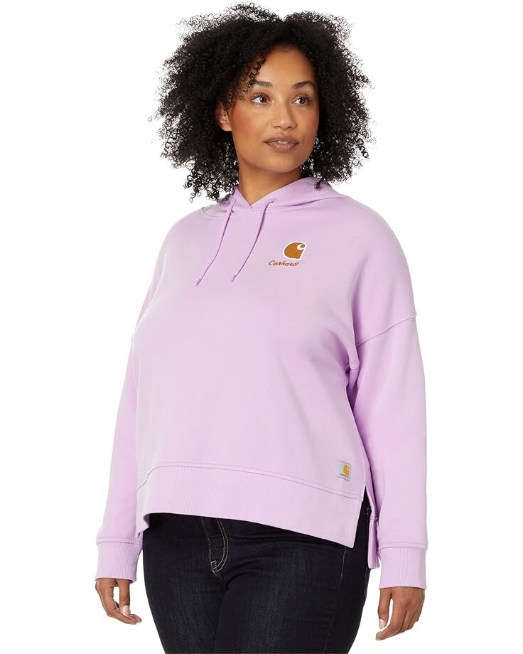 

Толстовка Carhartt French Terry Graphic Hooded Sweatshirt, цвет Violet Haze