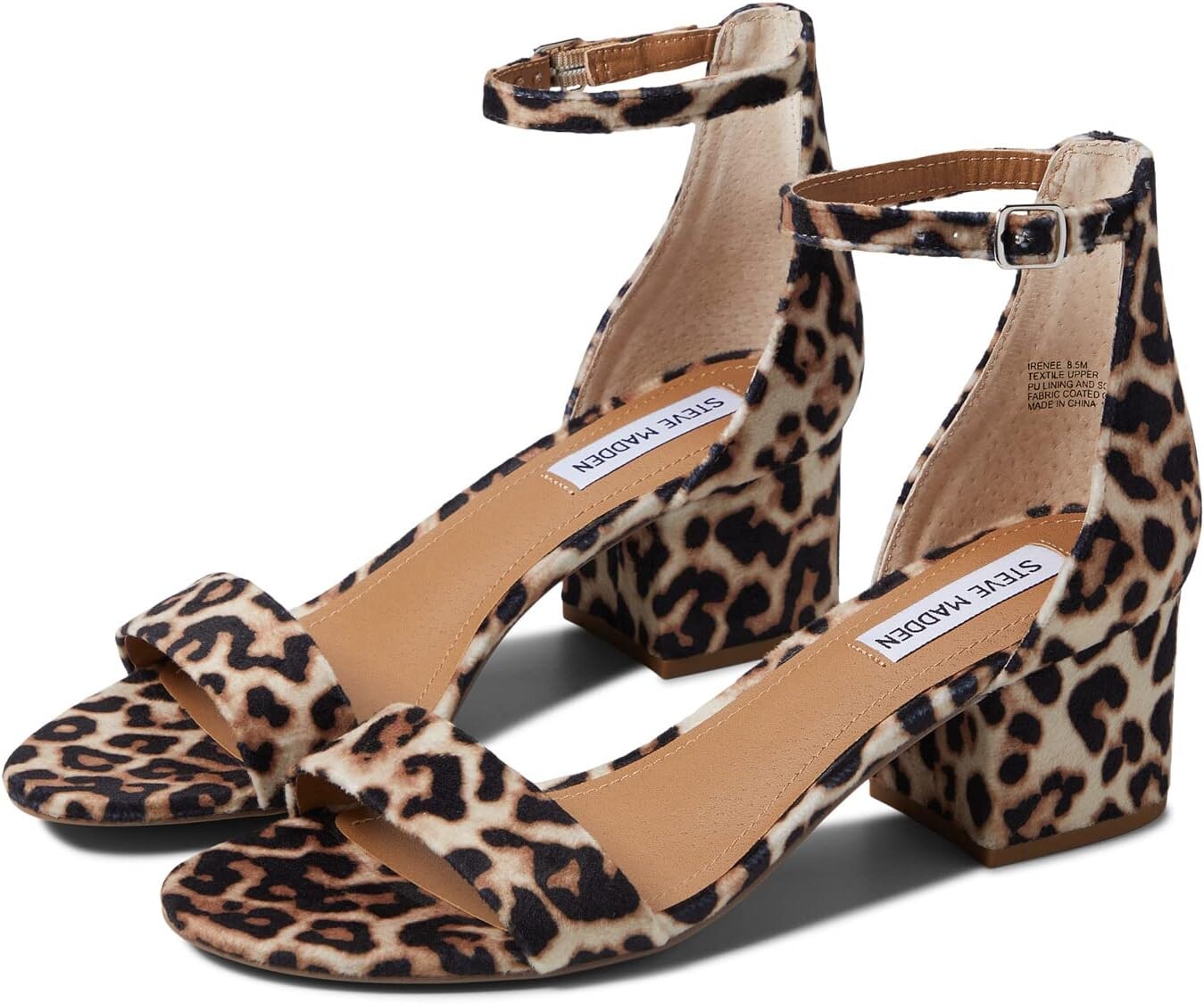 

Босоножки Irenee Heeled Sandal Steve Madden, цвет Leopard Velvet
