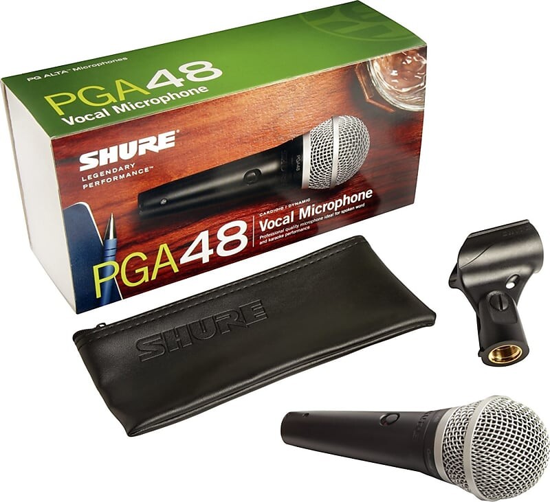 

Кардиоидный динамический вокальный микрофон Shure PGA48-LC