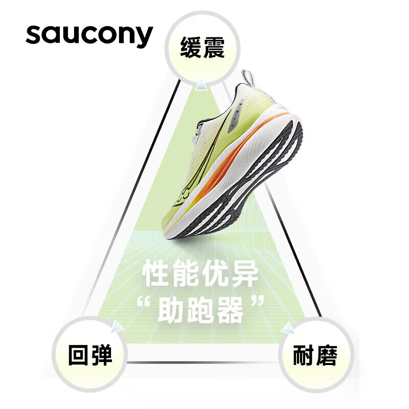 

Кроссовки дышащие Saucony Wave Tide амортизирующие, черный / желтый