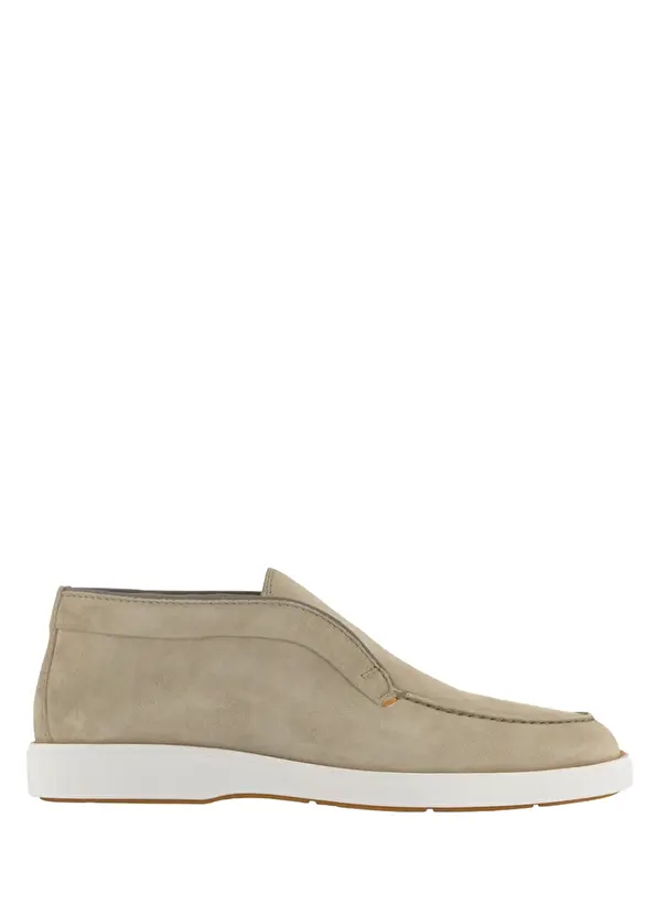 

Бежевые мужские замшевые туфли Santoni