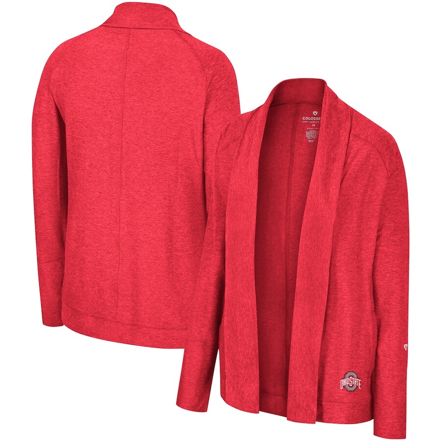 

Кардиган Colosseum Ohio State Buckeyes, алый
