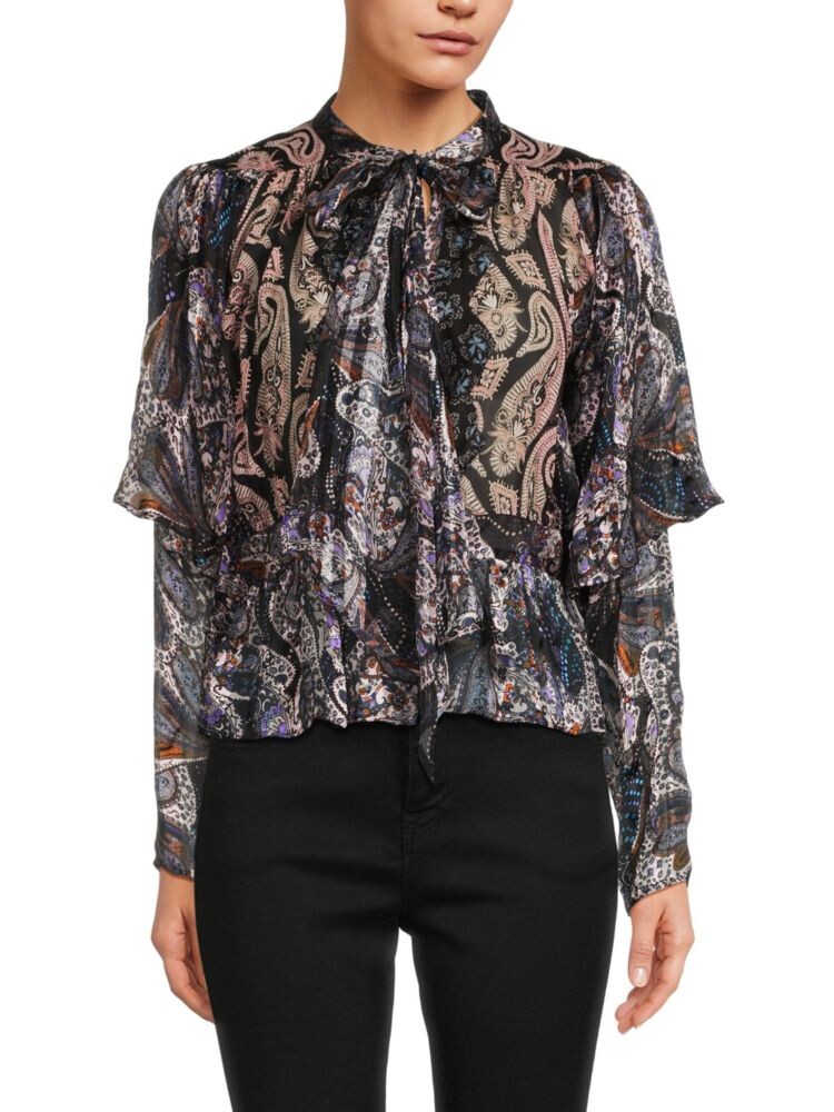 

Топ Camicia с принтом Etro, черный