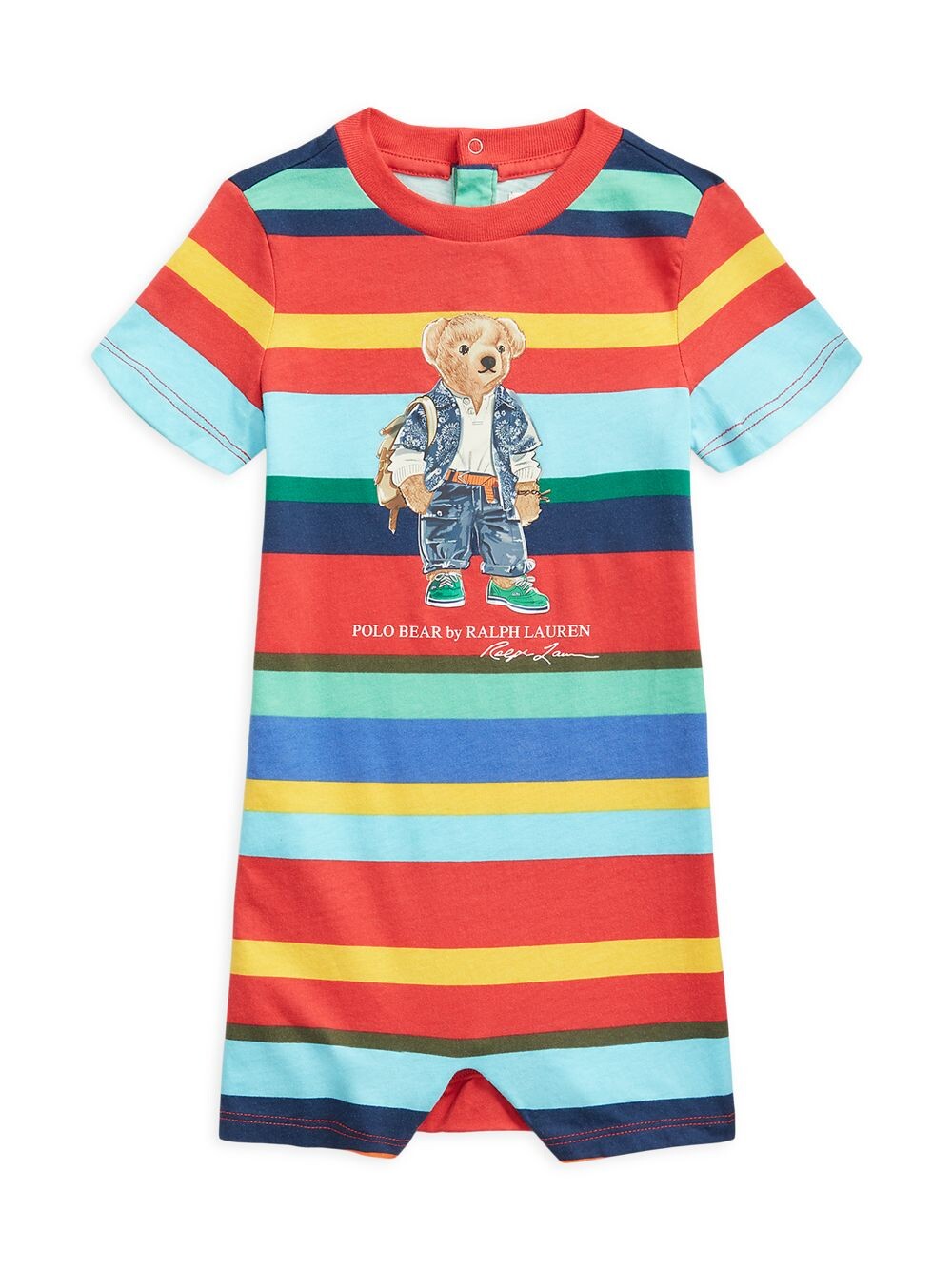 

Комбинезон Polo Bear в полоску для малышей для мальчиков Polo Ralph Lauren